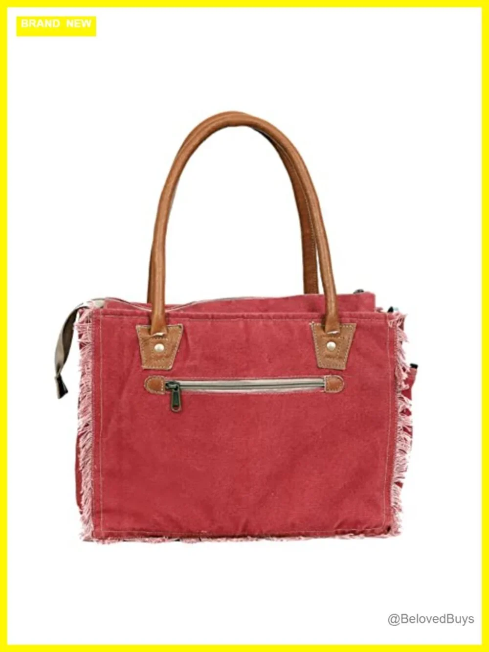 Canvas Tote Bag with Leather Handles, Shoulder Bag, Beach Bag, Travel &